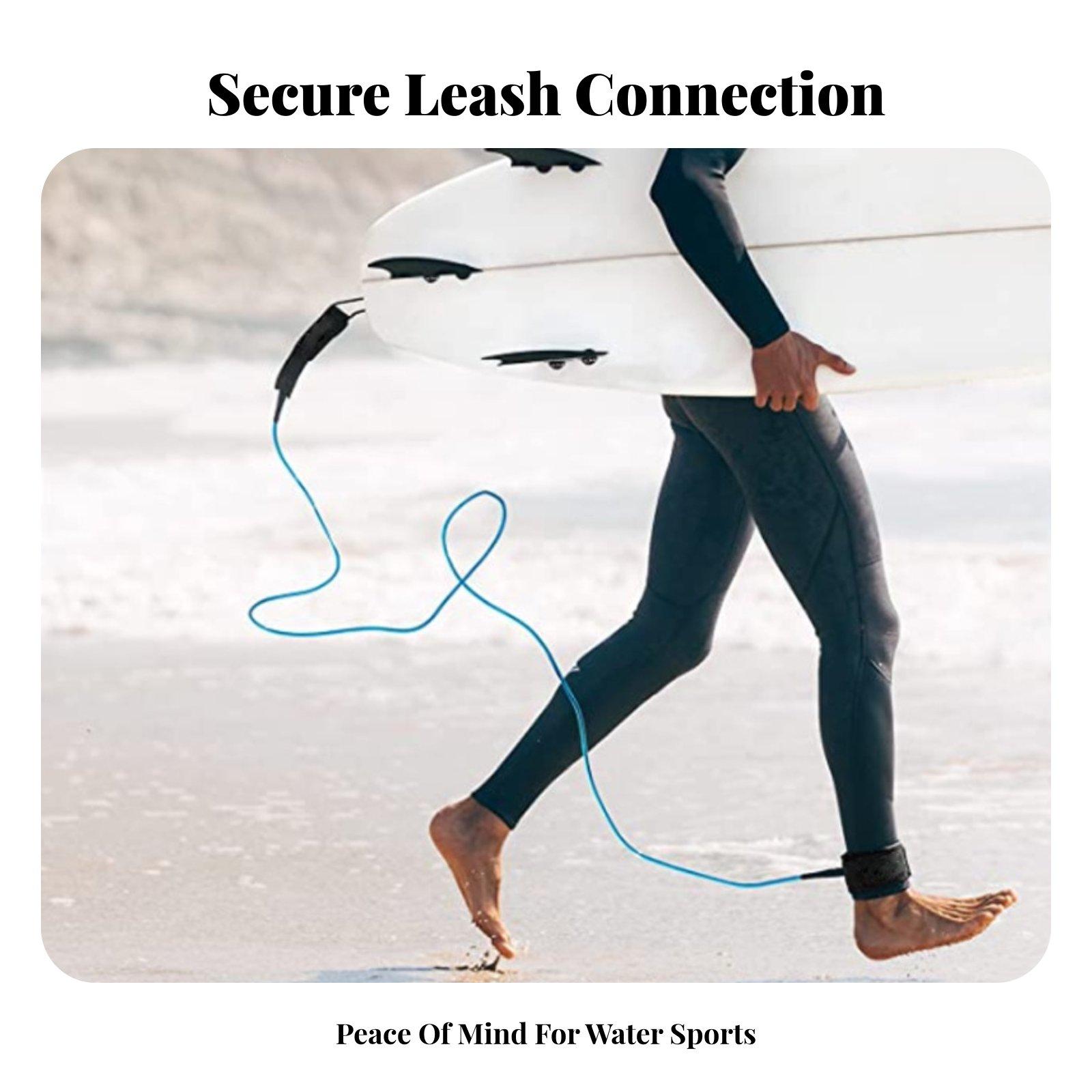 Knot Free Surf Leash for Board - Surfboard Leash Ankle review and price